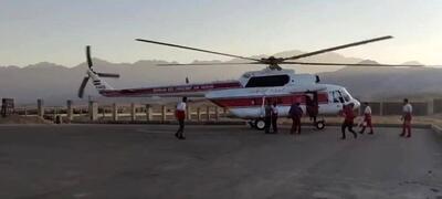  اولین تصویر از محل سقوط بالگرد هلال احمر