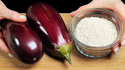 ۱ پیمانه برنج و ۲ بادمجان! یک شام سالم در ۱۵ دقیقه