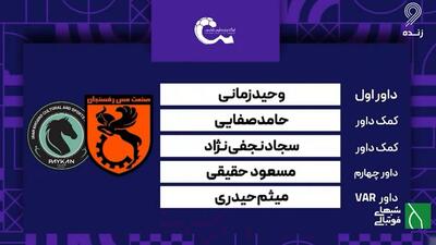 کارشناسی داوری بازی مس رفسنجان - پیکان