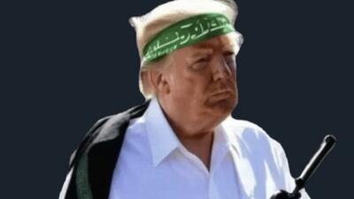 ترامپ با اسلحه و سربند سبز حماس + تصاویر | ماجرا چیست؟