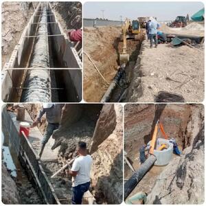 فاز پایانی پروژه فاضلاب سایت صنعتی خرمشهر