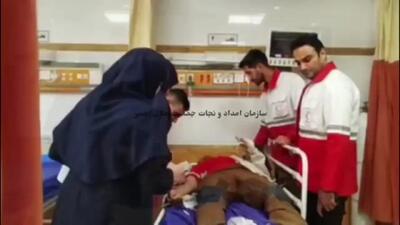  اولین تصاویر از امدادگران مصدوم سانحه بالگرد امدادی اشترانکوه /فیلم