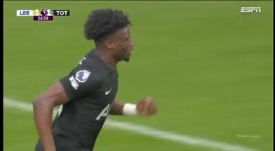  ویدیو: گل دوم تاتنهام به لیدز توسط محمد کودوس