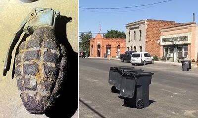کودک سه ساله نارنجک جنگ جهانی را پیدا کرد