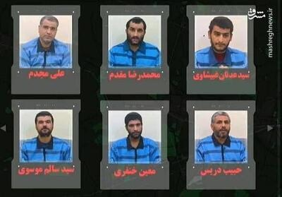 تصاویر ۶ تروریست تجزیه‌طلب که در خوزستان اعدام شدند