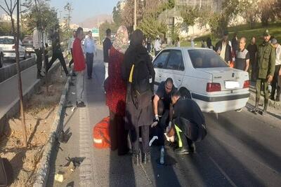 تصادف خودروی سواری با ۲ موتورسیکلت ۴ مصدم برجای گذاشت