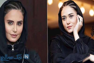 دعوای مجازی بر سر لباس یک شکل پریناز ایزدیار و الناز شاکردوست در اکران یک فیلم / کاربران کدام استایل را انتخاب کردند؟