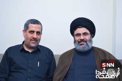 سردار ایزدی در کنار شهید هاشم صفی الدین + عکس
