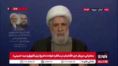 شیخ نعیم: اسرائیل توقع داشت بعد از توافق آتش بس به اهداف سیاسی خود برسد / حزب الله جزئی از دولت لبنان است و قابل جدا شدن نیست
