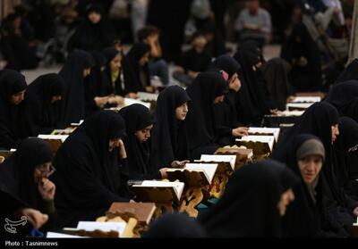 برپایی کرسی تلاوت فاطمی در حرم حضرت معصومه(س)- عکس صفحه استان تسنیم | Tasnim
