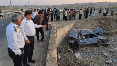 سرعت غیرمجاز در محور کهنوج جان 2 راننده را گرفت