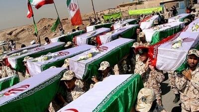 ورود پیکر ۴۴ شهید تازه تفحص شده از مرز شلمچه