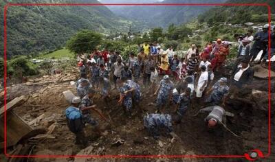 ۱۴ کشته و ۸ مفقود در رانش زمین در نپال