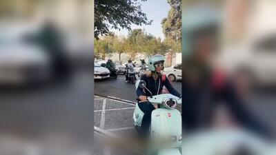 دختران موتور سوار در تهران / ظاهرا از قبل برنامه گذاشته بودند (فیلم)
