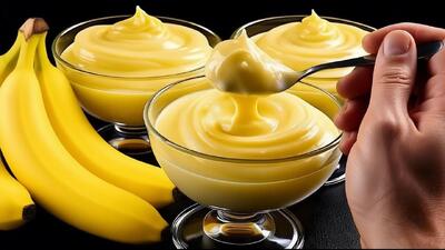 طرز تهیه دسر موس موز فقط در ۵ دقیقه! بهترین دسر ایتالیایی ای که تا حالا خوردم!