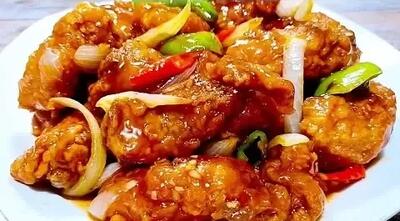 طرز تهیه مرغ سوخاری ترش و شیرین غذایی آسان و خوشمزه !