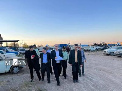 رئیس کل دادگسترس استان همدان از پارکینگ خودرو‌های توقیفی شهرستان بهار بازدید کرد