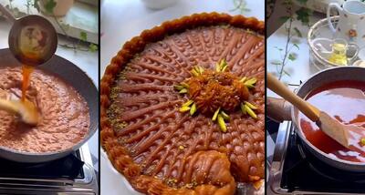 طرز تهیه حلوای کاراملی با طعم متفاوت (نسکافه و هل)