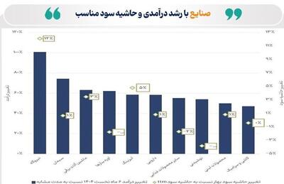 کدام صنایع و نمادها در نیمه نخست سال پیشتاز بازار بودند؟