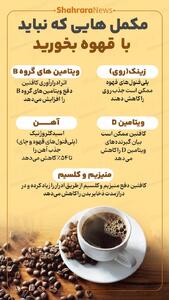 اینفوگرافی| مکمل‌هایی که نباید با قهوه بخورید