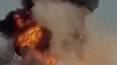 لحظه انفجار هولناک پمپ بنزین در اربیل