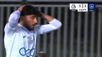 خلاصه بازی چادرملو 1 - استقلال 1