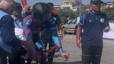 صدرنشینی میرباقری در پایان مرحله اول لیگ برتر دوچرخه‌سواری