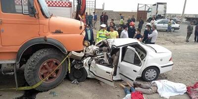 تصادف مرگبار سمند حامل ۱۰ تبعه غیرمجاز