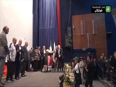 تقدیر از اهالی فوتبال در پایان مراسم بزرگداشت حسین کلانی