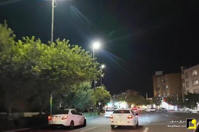 روشنایی مسیر چایکنار تبریز با نصب ۱۲۰ دستگاه چراغ LED