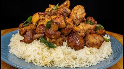 طعم بی نظیر خوراک قارچ و مرغ خانگی!