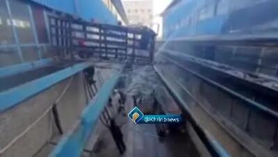 ببینید| حریق مهیب در انبار پنبه مشهد