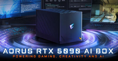 گیگابایت کارت گرافیک اکسترنال RTX 5090 AI BOX را به بازار عرضه کرد
