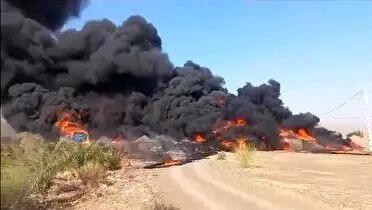 لحظه هولناک نجات ده‌ها نوجوان از آتش حاصل از تصادف اتوبوس در برزیل/فیلم