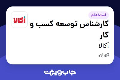  استخدام کارشناس توسعه کسب و کار در اُکالا