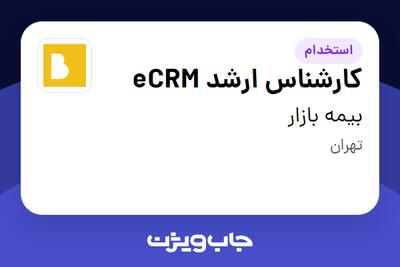 استخدام کارشناس ارشد eCRM در بیمه بازار