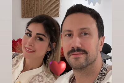 میز شام پاییزی سپیده بزمی پور برای تولد همسرش شاهرخ استخری+عکس