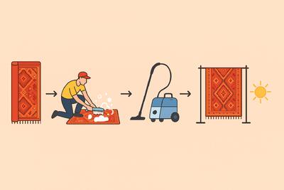 مراحل شستشوی فرش — همه چیز درباره شستشوی اصولی فرش‌ها