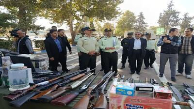 نمایشگاه کشفیات پلیس قزوین در ارتقای امنیت اجتماعی
