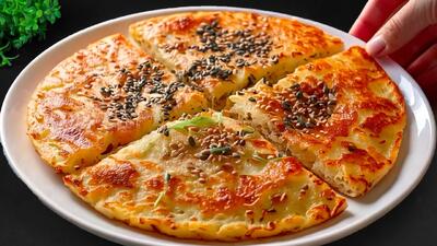 فقط ۱ پیمانه بلغور جو دوسر! طرز تهیه غذایی جدید و بهتر از پیتزا