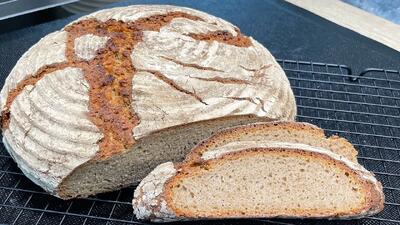 طرز تهیه نان چاودار خالص بدون خمیر ترش !