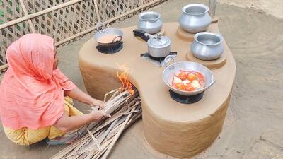 نحوه ساخت اجاق ۶ شعله سفالی مناسب باغ و فضای باز