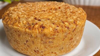 کیک گرانولا با ۴ ماده اولیه : بدون آرد، بدون گلوتن، بدون شکر افزوده !