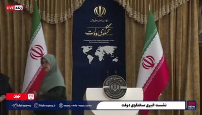 سخنگوی دولت بد حال‌ شد/ قطع ناگهانی نشست خبری فاطمه‌ مهاجرانی
