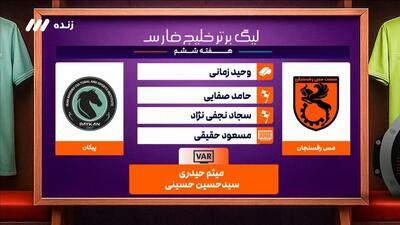 کارشناسی داوری بازی مس رفسنجان 2-0 پیکان