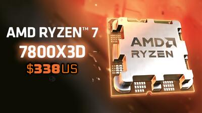 پردازنده AMD Ryzen 7 7800X3D را با قیمت 338 دلار بخرید