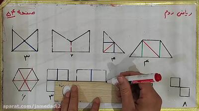 فیلم تدریس صفحه ۵۴ ریاضی کلاس دوم
