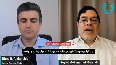 ادعای مرندی در مصاحبه با رسانه انگلیسی‌زبان: ایرانی‌ها برای جنگ مجدد بسیار آماده‌تر هستند