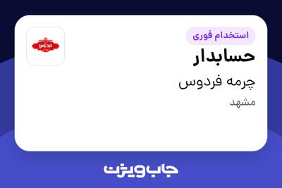 استخدام حسابدار - خانم در چرمه فردوس