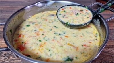 طرز تهیه سوپ نروژی با تن ماهی+فیلم